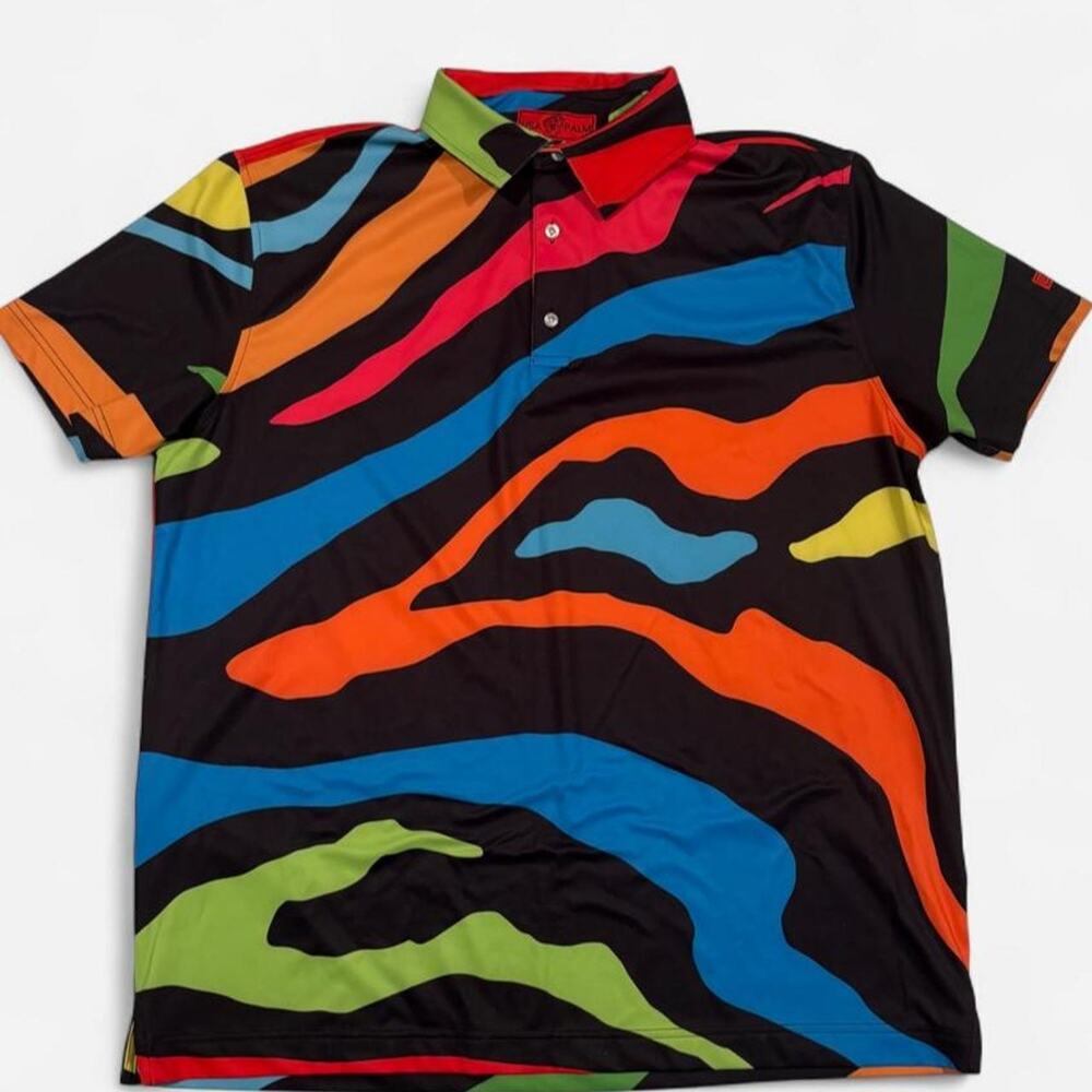 Usa palm quantum multicolor abstract